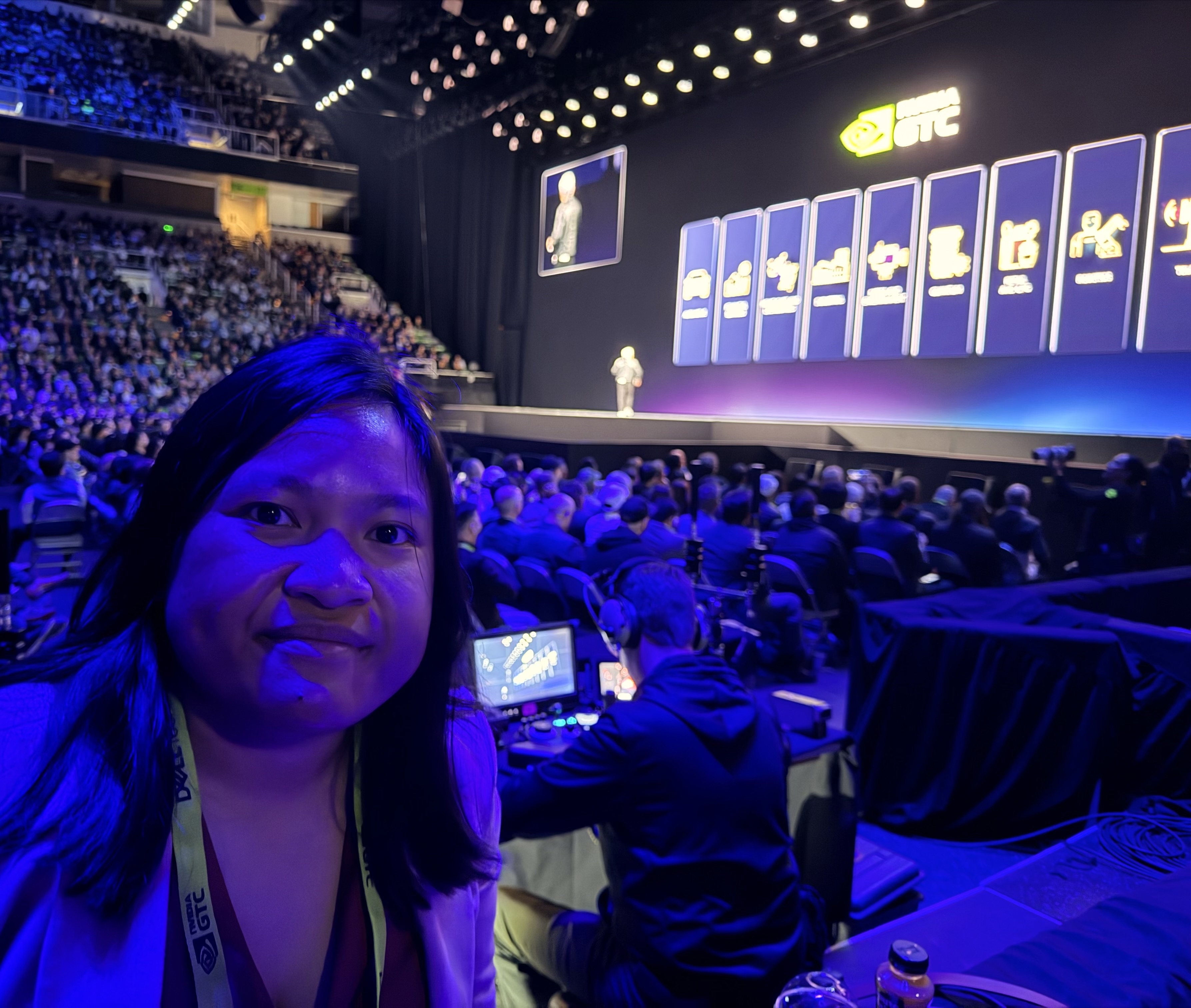 NVIDIA GTC 2026 - Watching Jensen Huang's Keynote from the Elevated Floor-Level